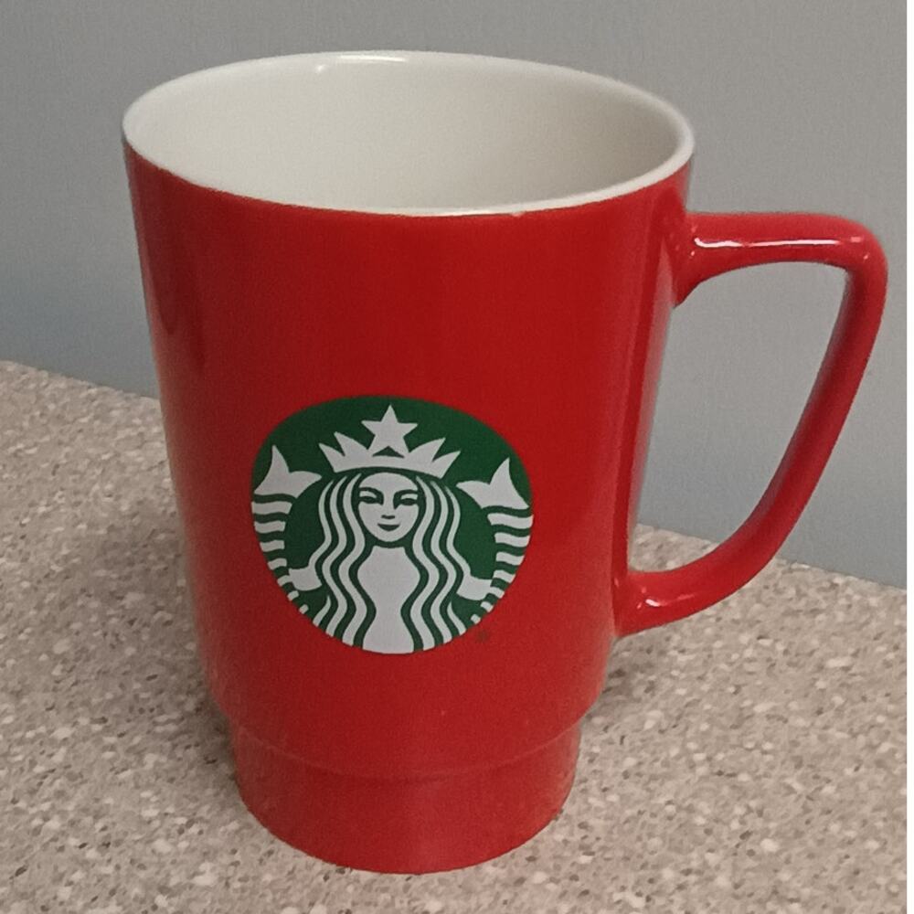 2021 Starbucks Venti Mermaid Logo Ceramic Coffee Mug -i 20 Oz Red